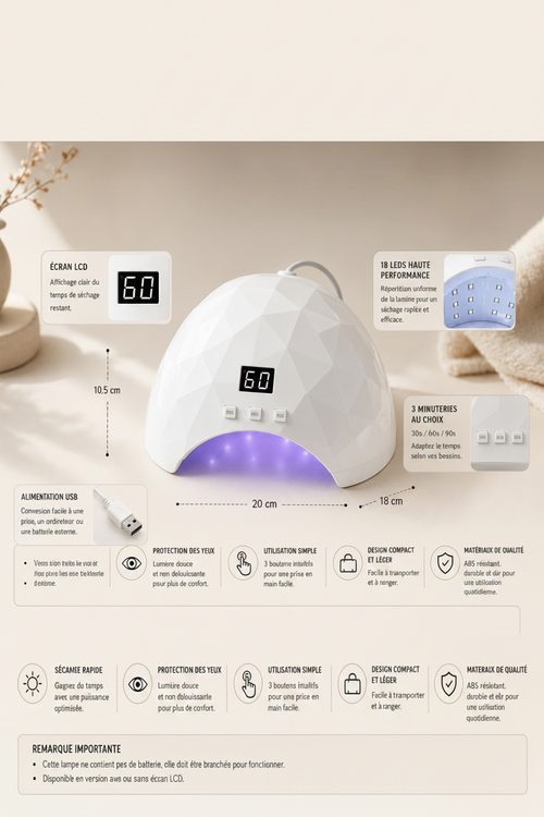 Lampe UV pour ongles