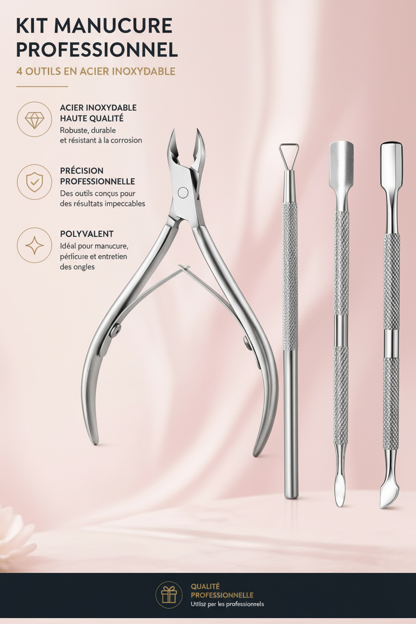 Outils pour Cuticules en Acier Inoxydable